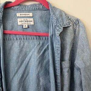 Lucky Brand Light Blue Denim Boyfriend Shirt